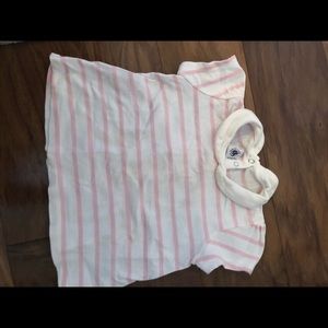 Original Stripe Collar Top by Petit Bateau.